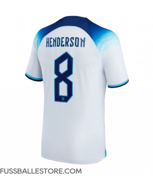 Günstige England Jordan Henderson #8 Heimtrikot WM 2022 Kurzarm